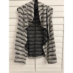 Anthropologie Dolan Mimeo Marled Knit Striped Waterfall Cardigan Sweater size S